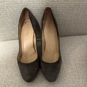 Ralph Lauren Suede Heels